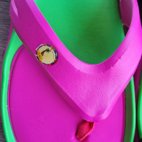 Hawaiian Jellys Slide Flip Flops Flat Sandals Women's Sz 8 - Picture 3 of 10